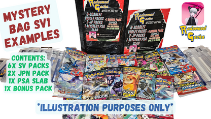 Pokmon Mystery Surprise Bag SV1 9 Packs + PSA Graded Card RedeemedGacha TCG Pokmon Mystery Surprise Bag SV1 9 Packs + PSA Graded Card RedeemedGacha TCG